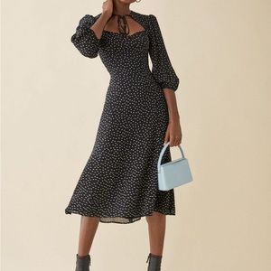 REFORMATION Poulter Dress Polka Dot Size 4